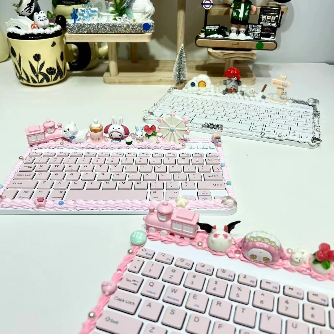 （朝美潮玩）原创手作DIY奶油胶键盘