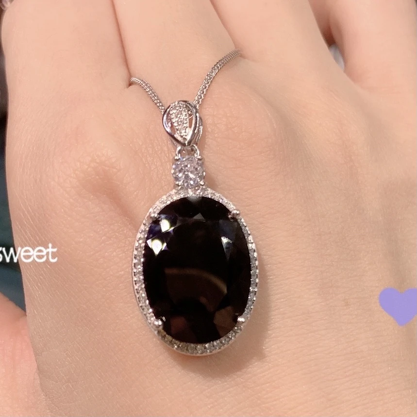 天然蓝宝石一吊坠