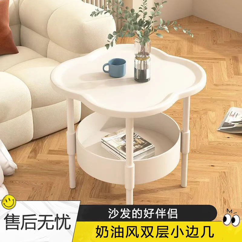 网红边几小茶几现代简约桌子客厅茶几移动置物架床头奶油风床边桌