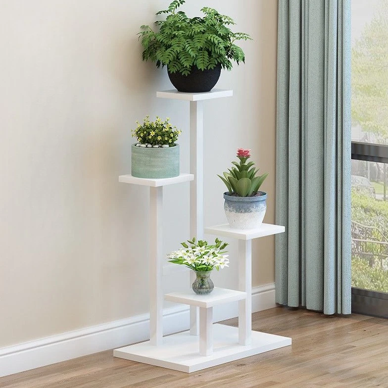 花架子客厅落地式置物架阳台布置简约现代花盆架铁艺植物摆放层架