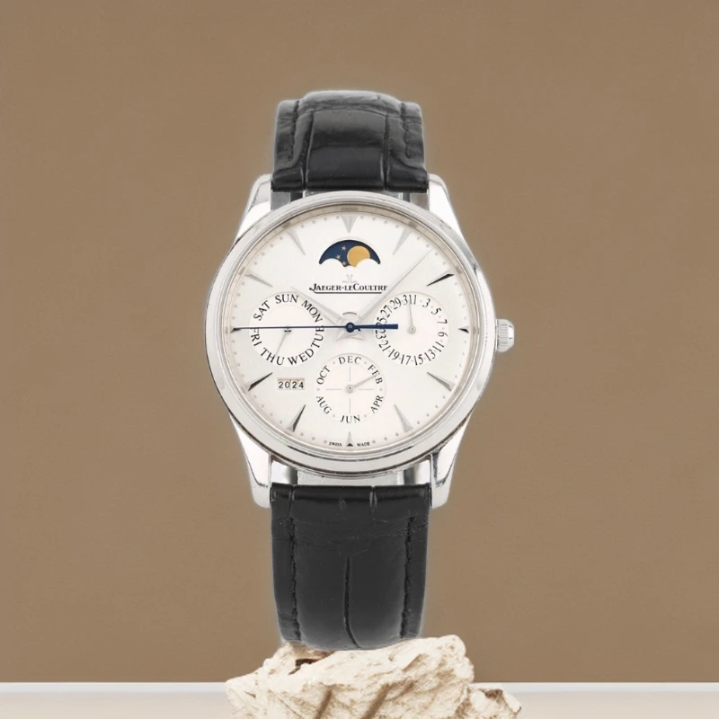 99新  积家大师系列男表/130842J/表径39mm/万年历/公家225000