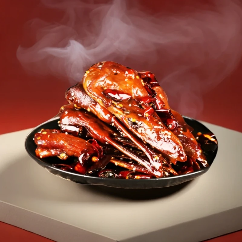 重庆特产麻辣香酥鸭头干煸鸭脑壳49g/袋网红零食麻辣
