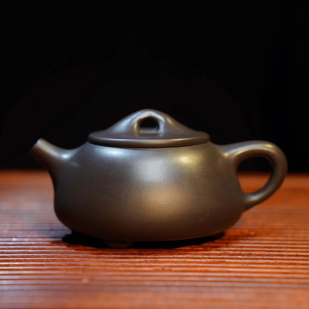 DT266 景舟石瓢（凤鸣石瓢） 石黄全手工天青黑金精美墨绿高石瓢