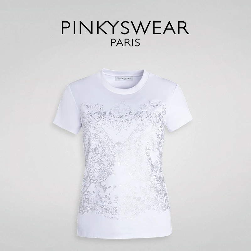 【画界】 PinkySwear 圆领烫金短袖T恤DT3419