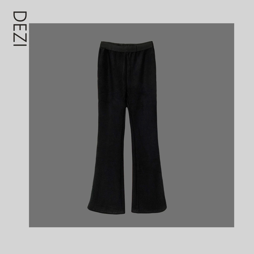 DEZI宝藏衣橱舒适加绒显瘦显腿长潮流女微喇裤LS99166088