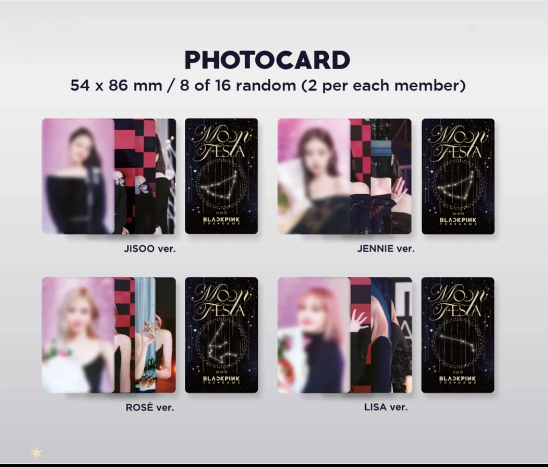 【周末宠粉活动】BLACKPINK墨星座月光游戏盒MOON FESTA小卡 画册