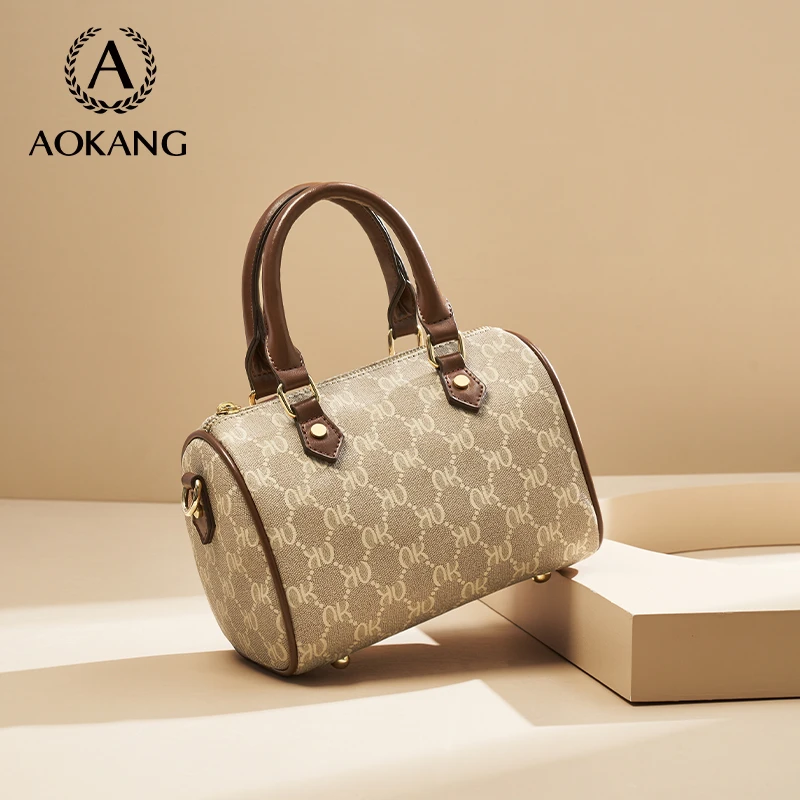 奥康2025新款女包包休闲简约单肩包百搭复古斜挎包轻奢手提包2781