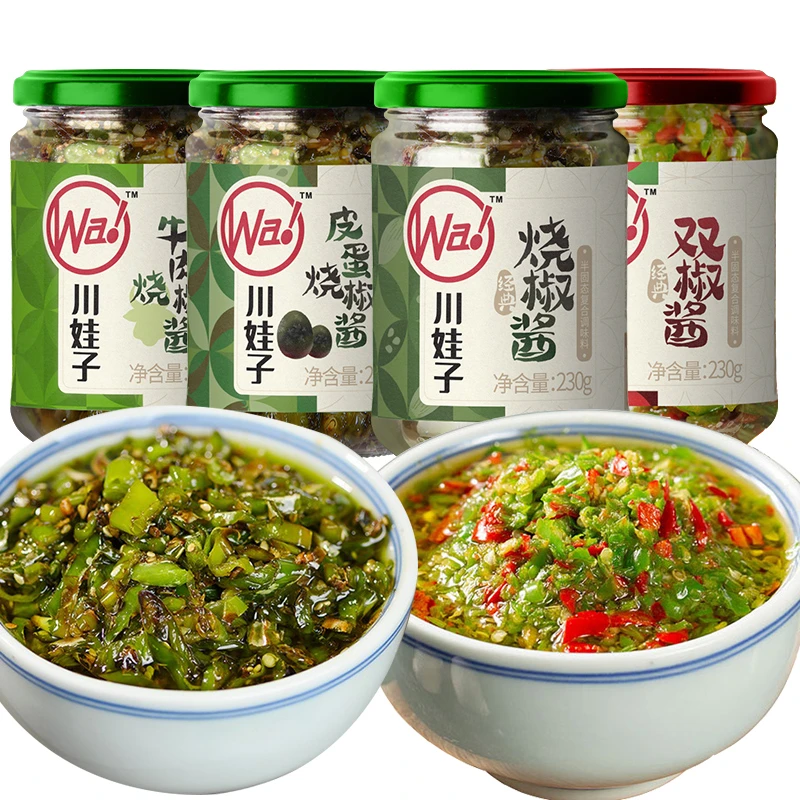 川娃子烧椒酱椒香辣椒酱二荆条风味经典鲜辣产品剁椒酱拌饭酱推荐