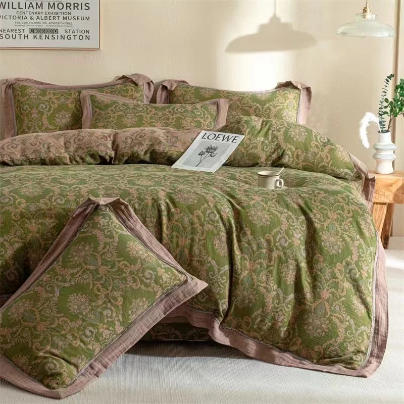 【私人高定】云锦 高端 A类双层纱婴幼儿 双面四件套