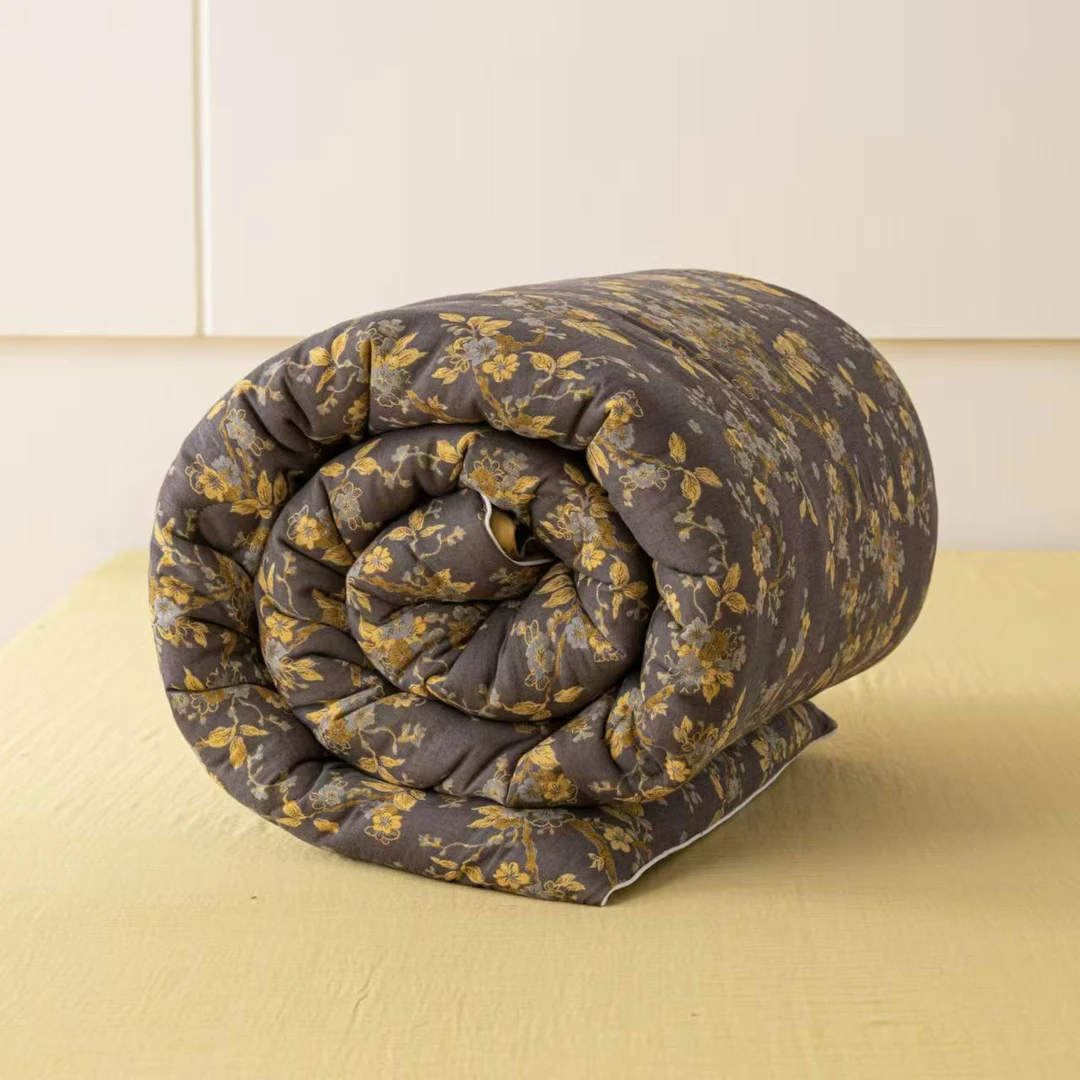 【雅趣】冬被 四周年专场 梅花三弄冬被！双层纱30%桑蚕丝可机洗水洗