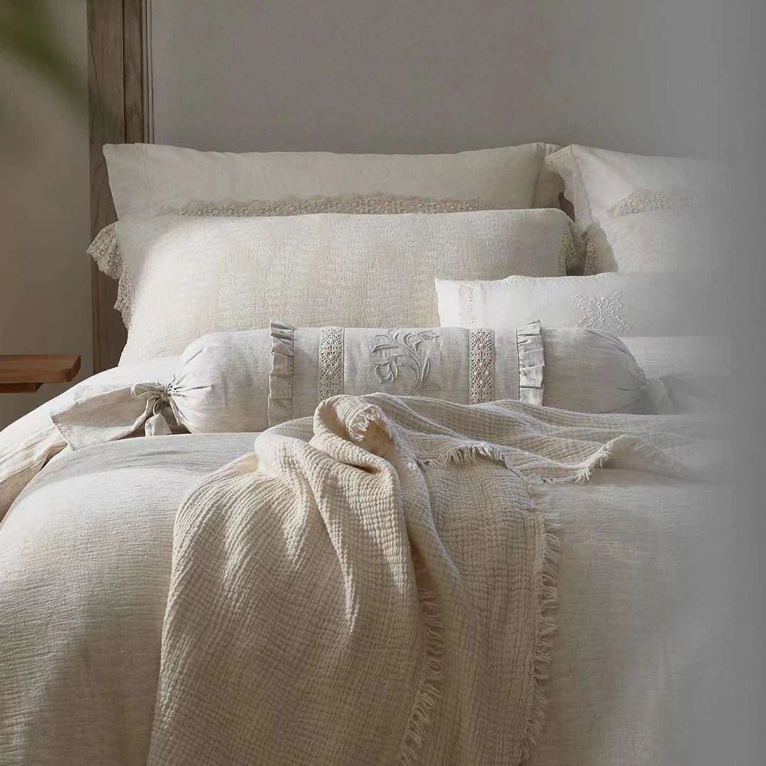 【雅趣】铃兰吟 法式优雅棉麻提花四件套