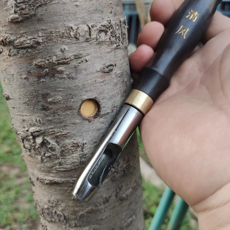 黑檀木手柄圆形嫁接工具,盆景树桩,松柏,果树嫁接好用工具