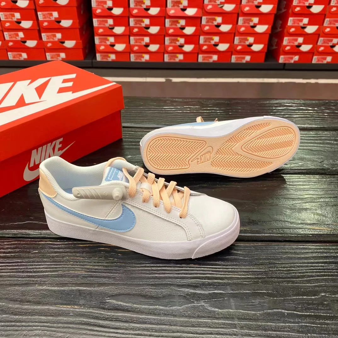 【断码】耐克NIKECOURTROYALE AC女子灰蓝粉休闲板鞋AO2810-108