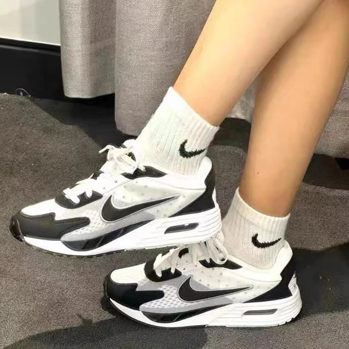耐克W Air Max Solo气垫情侣款休闲鞋熊猫配色FN0784-101