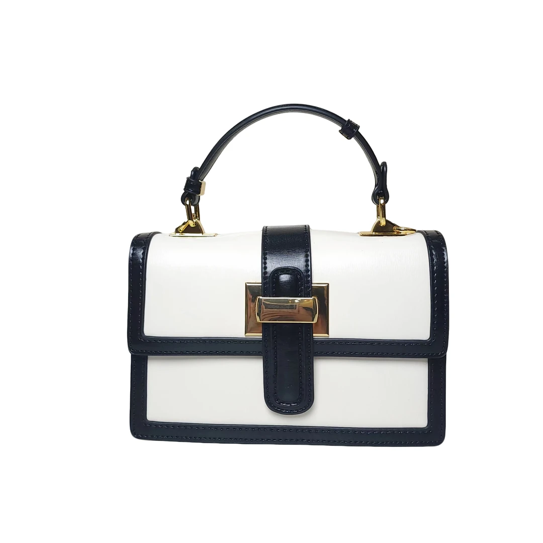 【2024高定女包】定制款黑白色简约百搭手提单肩女包16