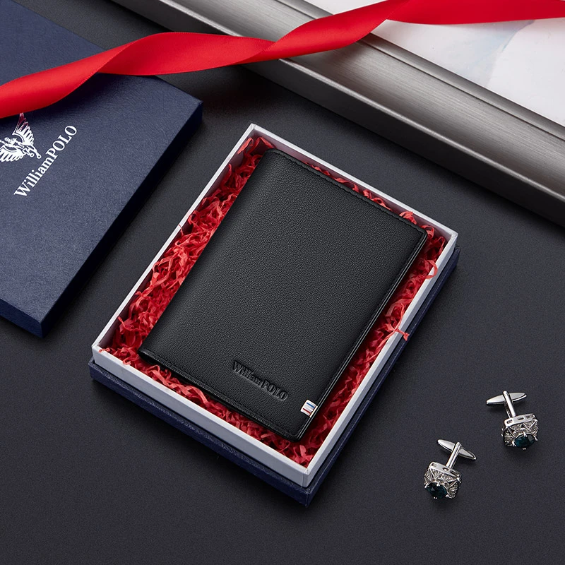 正品保罗卡包男士新款2025真皮超薄迷你青年高档小巧驾驶证证件包