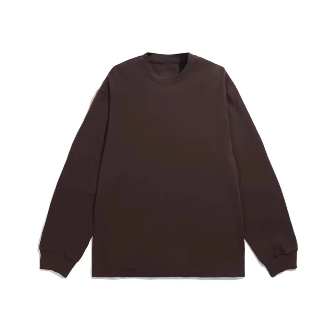 潮牌重磅长袖T恤男女情侣百搭宽松上衣