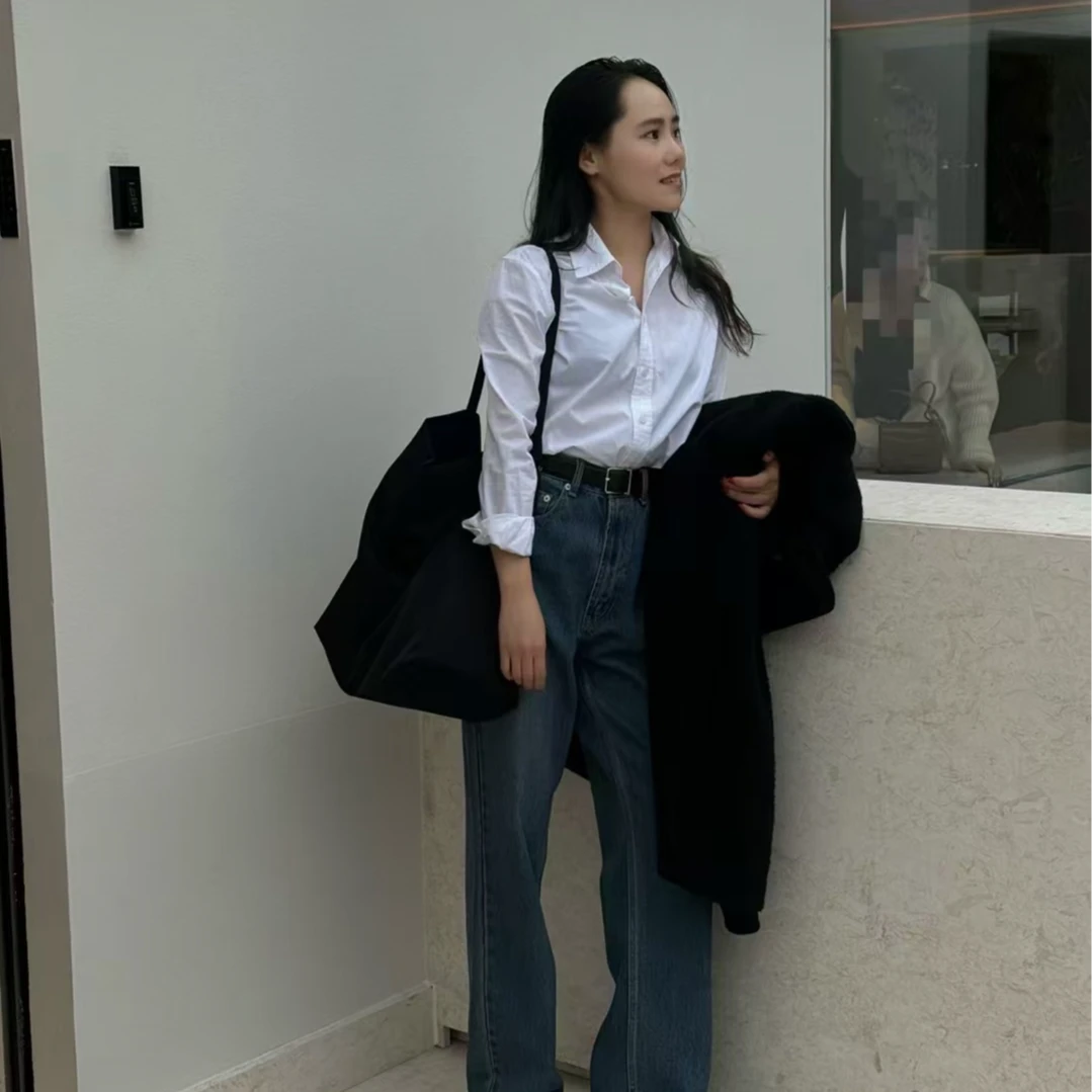 La fleur éternelle｜极简美学纹理感衬衫 简约休闲通勤白色衬衫