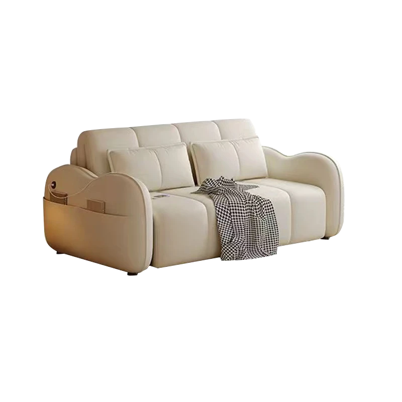 景山百岁 智能遥控电动沙发床可折叠两用小户型多功能全自动智能