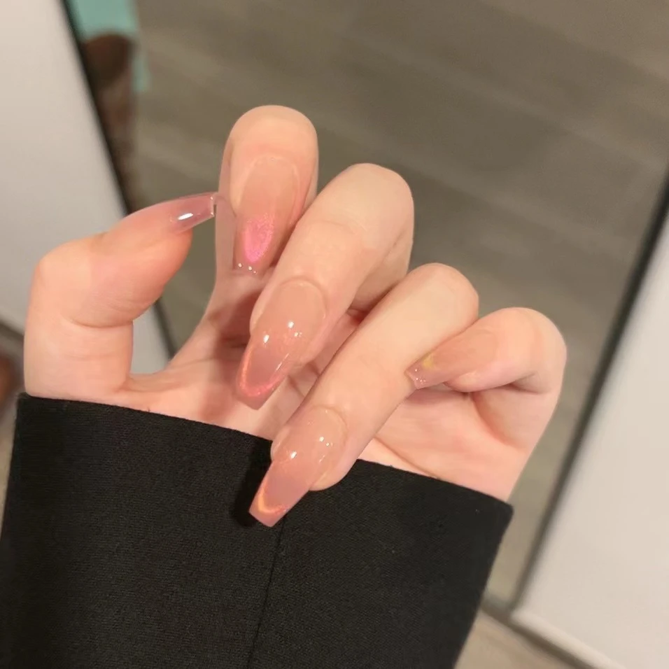 【多巴胺猫眼】纯手工穿戴甲多色气质猫眼美甲贴片0326