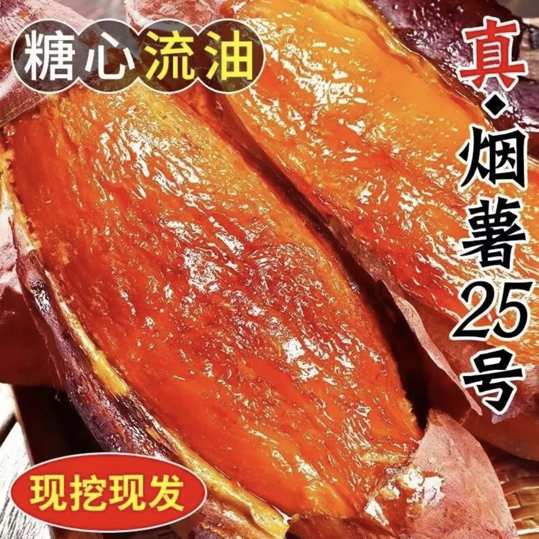 正宗烟薯25号5斤装 蜜薯糖心流油烤地瓜专用糖化沙土自种新鲜现挖