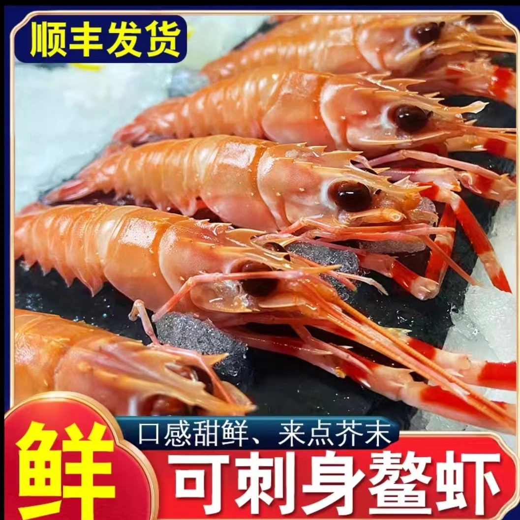 野生海捕活冻刺身海鳌虾