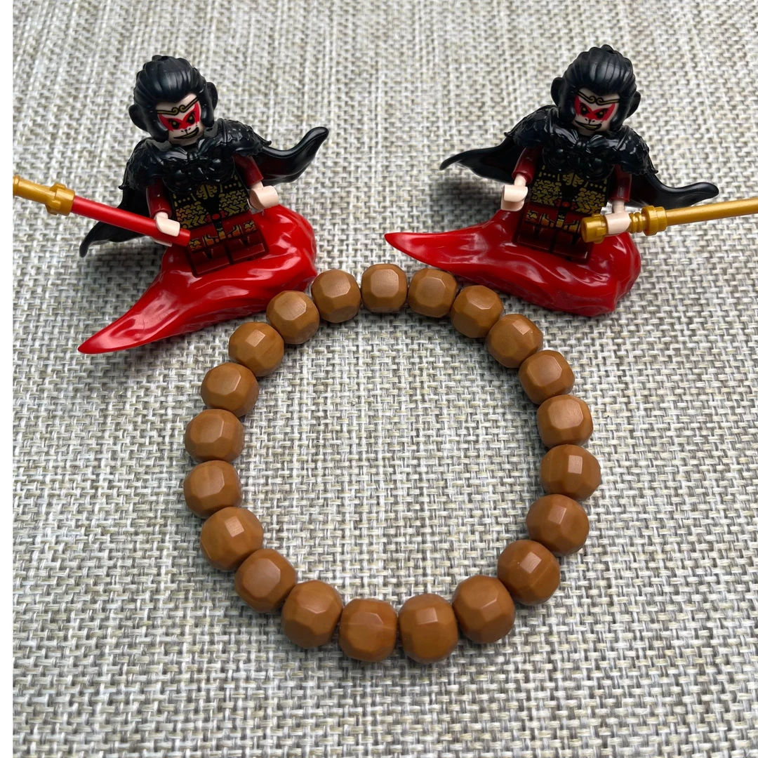 六方1.0 星图六方雕刻 猴头核桃手串