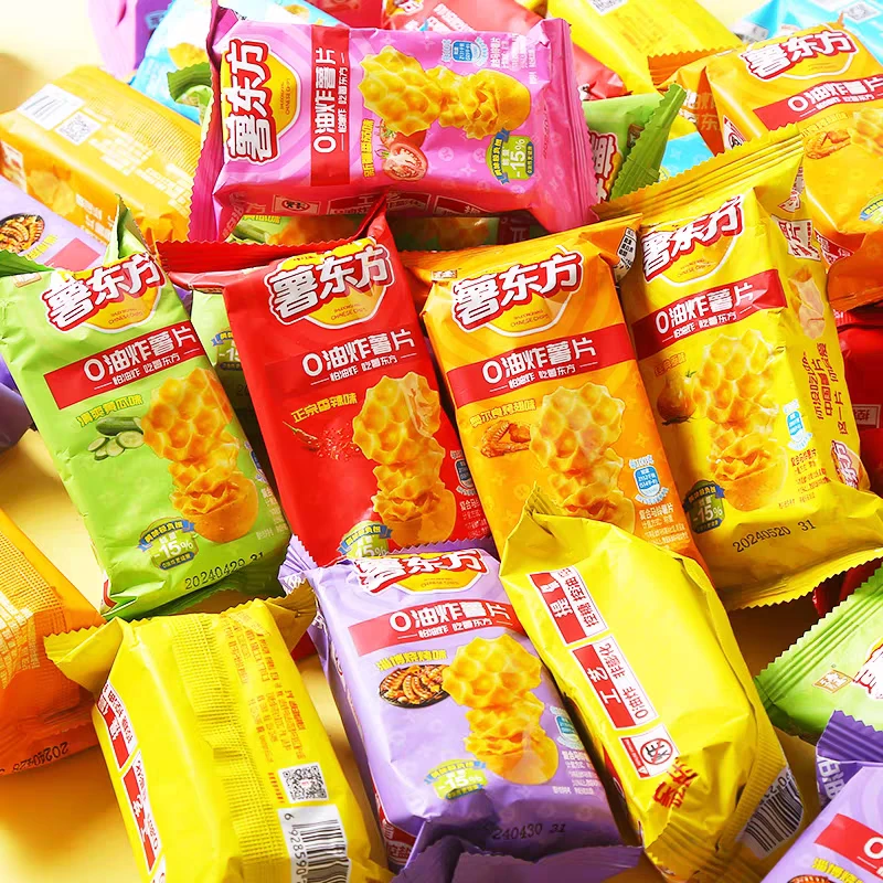 海玉薯东方薯片营养经典酥脆辣味原味休闲美味膨化香辣法式健康