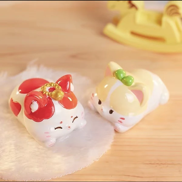 【拆盒】猫咪趴趴乐盲盒挂件饰品大学生玩具礼物