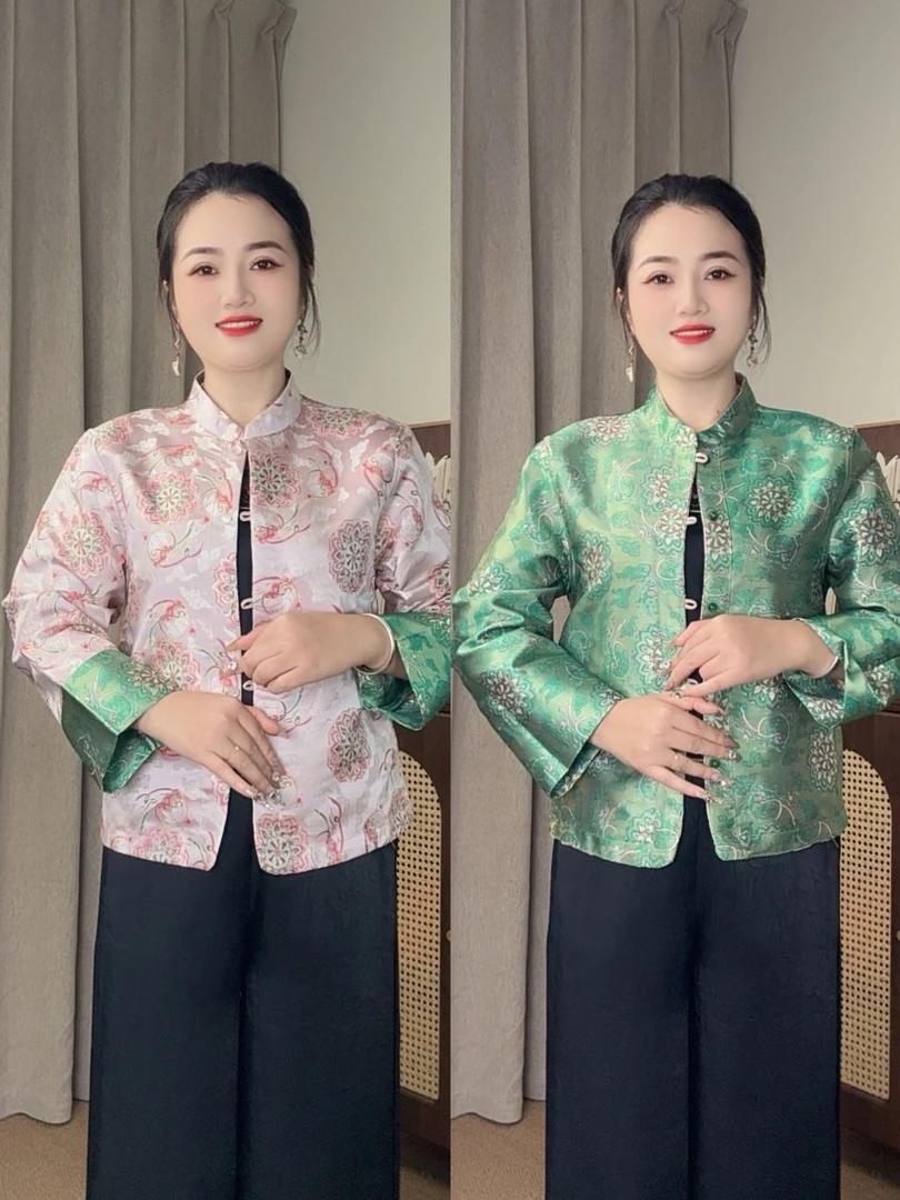 新中式【两面两穿】重工织花 品质 时尚气质百搭外套