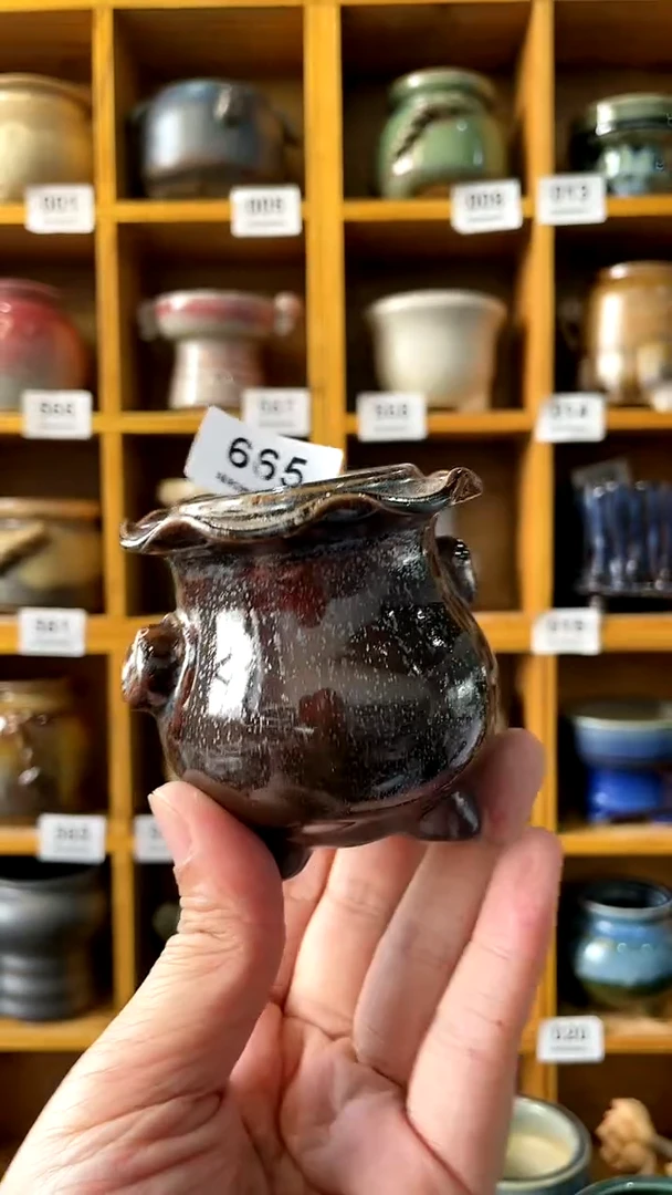 【闪购商品】陶20CM以下665 内口4【喵喵推荐多肉盆】