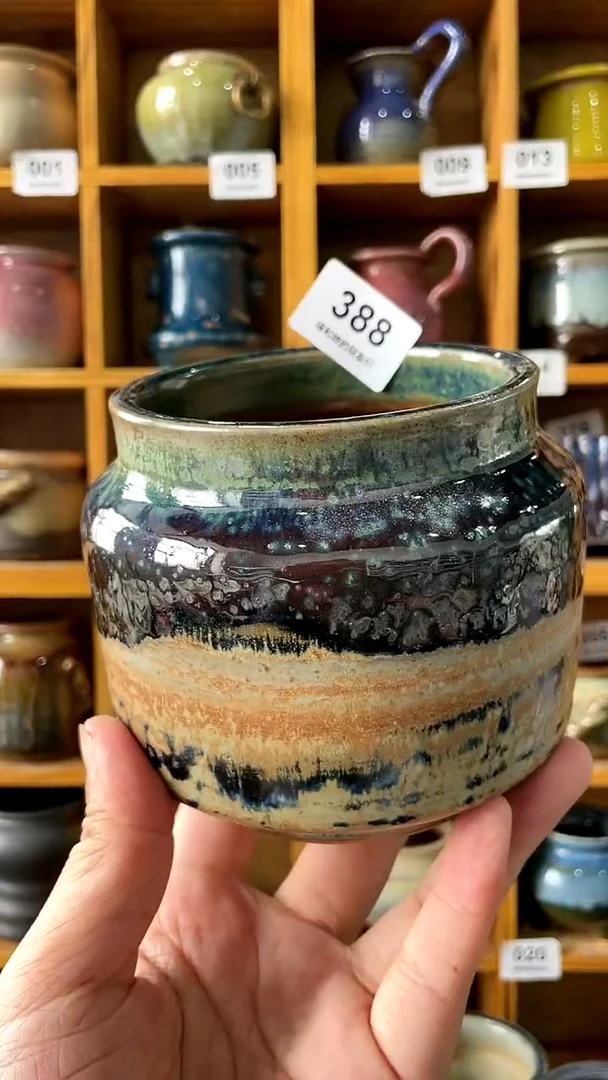 【闪购商品】陶20CM以下388 内口8【喵喵推荐多肉盆】