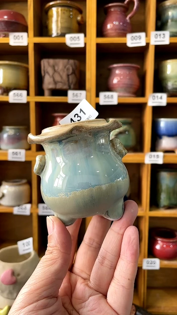 【闪购商品】陶20CM以下431 内口4【喵喵推荐多肉盆】