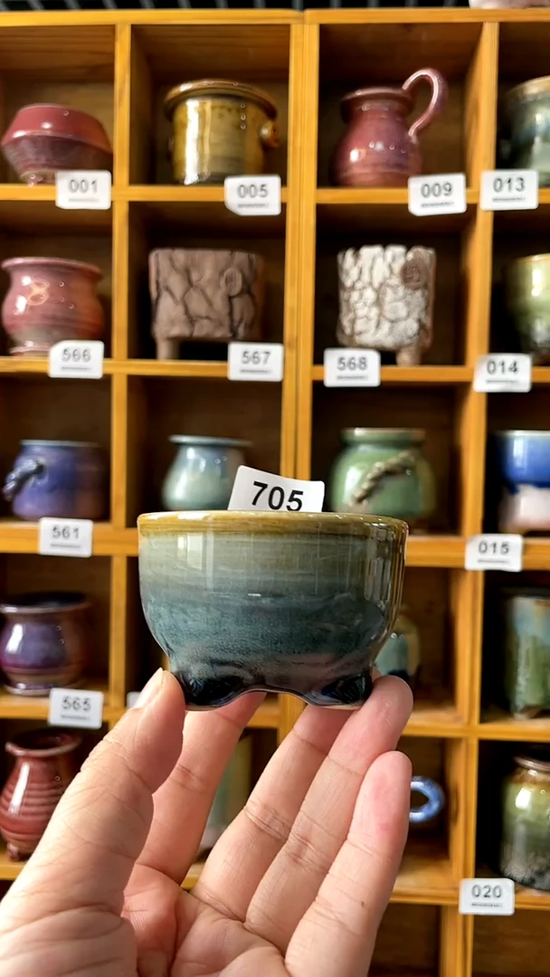 【闪购商品】陶20CM以下705 内口6【喵喵推荐多肉盆】