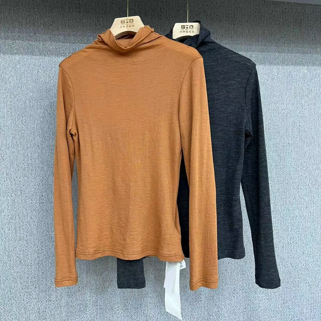 GUMODENG/古摩登UU原创！高领美丽诺女士打底衫