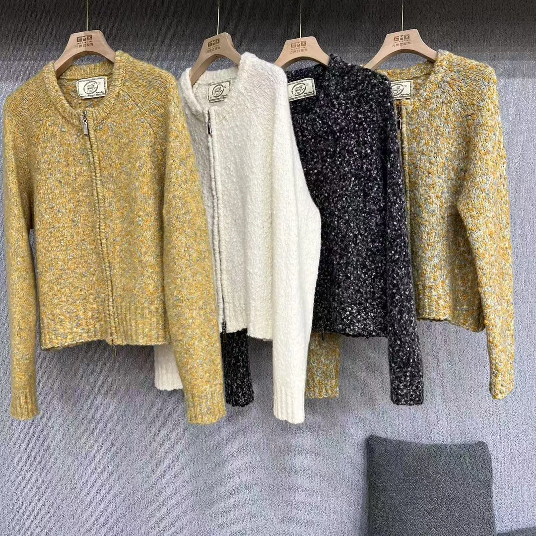 爆款！豆豆纱女士休闲毛衣外套