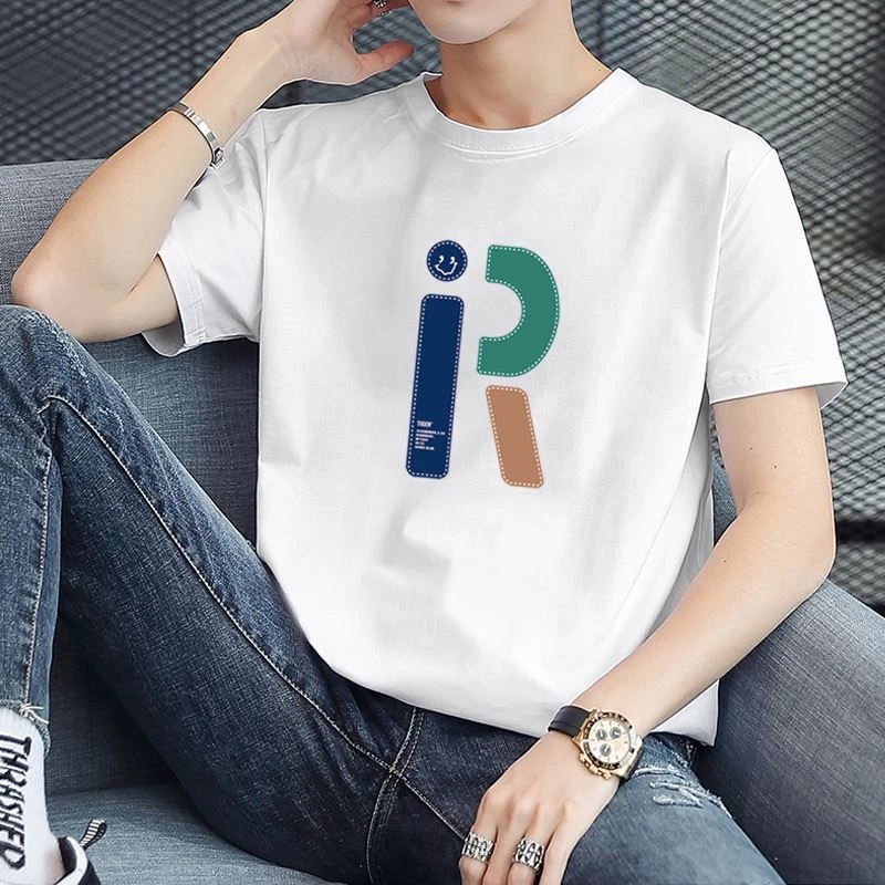 重磅棉T恤圆领打底衫情侣款春夏季韩版宽松洋气半袖上衣ins短袖