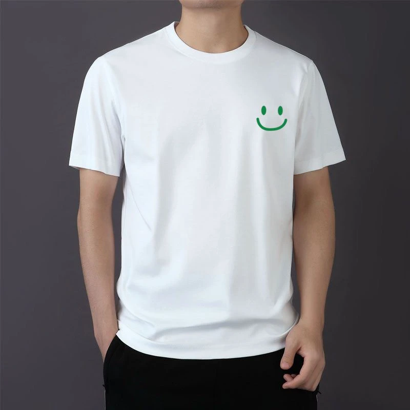 2025短袖男士白色棉T夏季半袖潮流圆领休闲百搭宽松大码ins透气