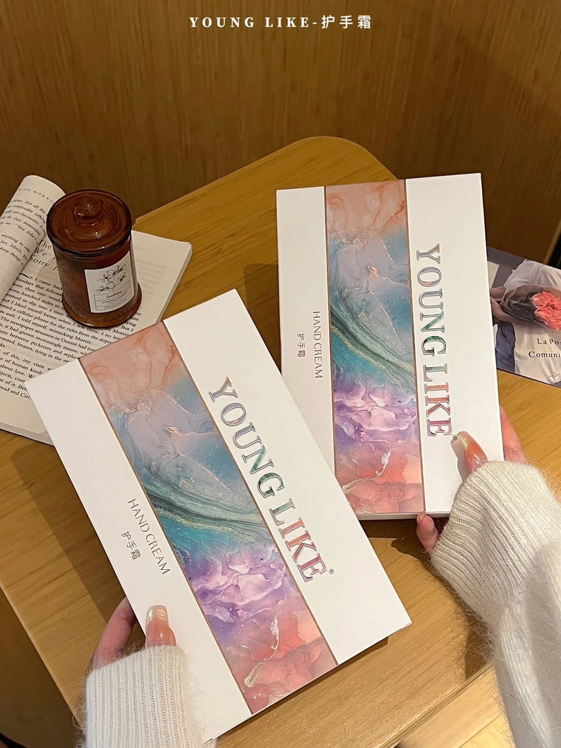 YOUNGLIKE护手霜礼盒香氛持久留香抑菌清新家用护手霜(一袋两盒）