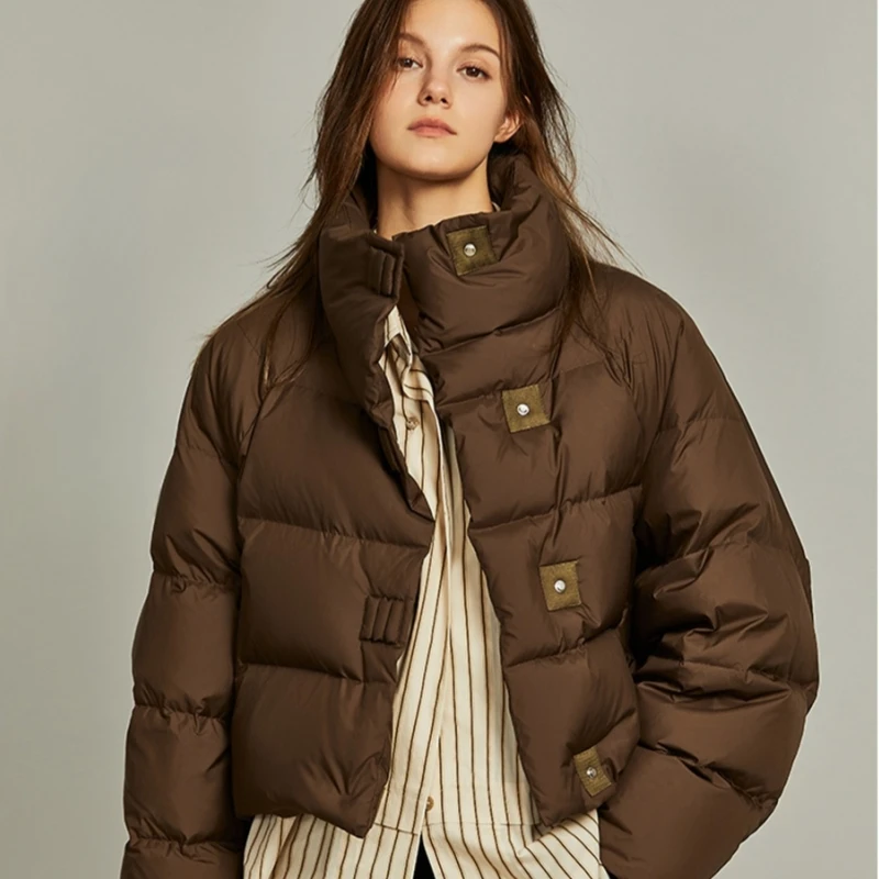 2025年新款女冬短款宽松加厚棉服美式复古小个子棉袄休闲棉衣外套