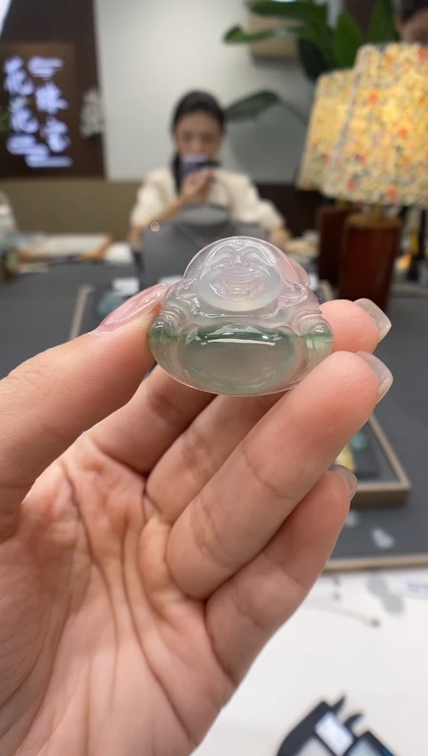 【闪购商品】翡翠颈饰18K金镶嵌佛公配金扣