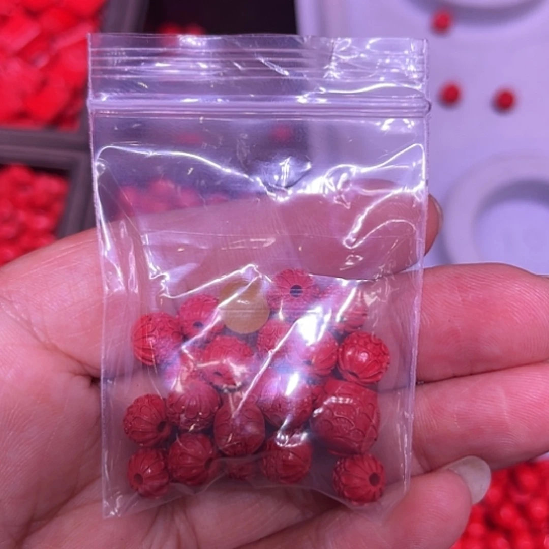 【闪购商品】辰砂（处理）红砂花花珠手链