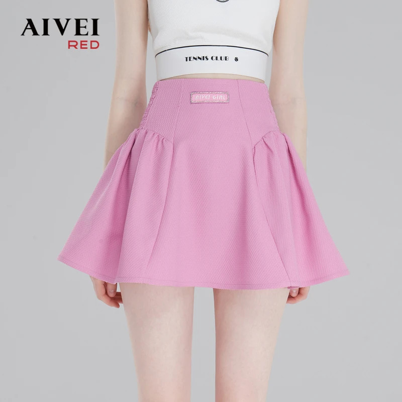 AIVEI夏高腰小香风A字伞裙短裙百搭Q0360010