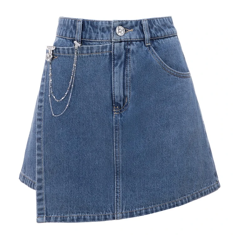 AIVEI夏显瘦时尚百搭开叉洋气牛仔裙裤Q0360028