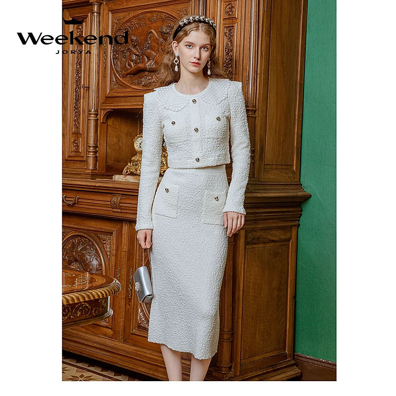 卓雅周末冬新款包臀钻扣半身针织长裙EJWDDQ61