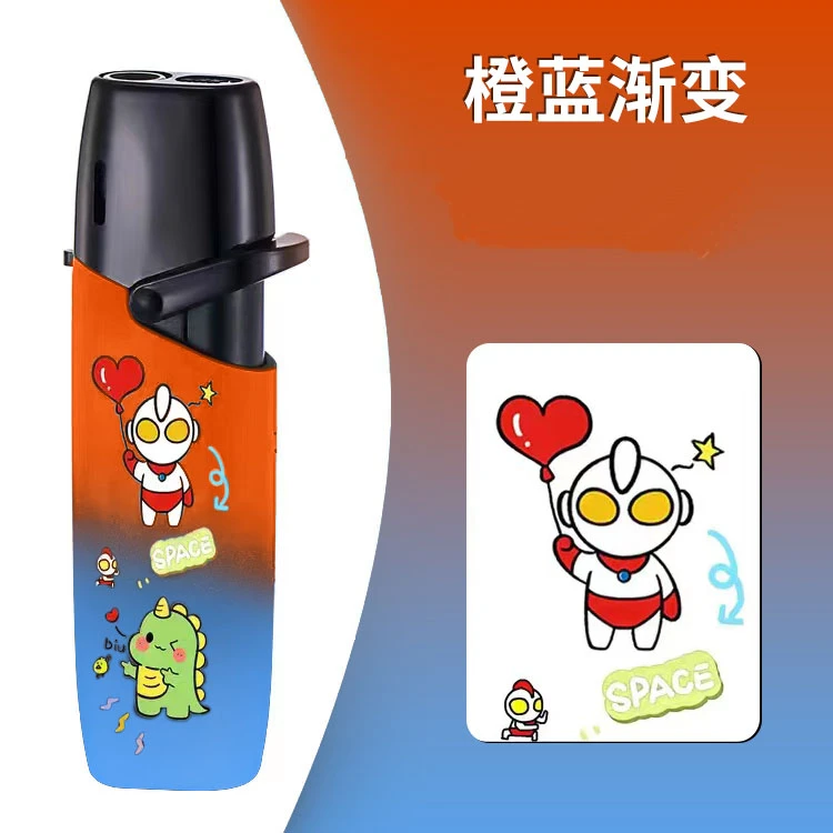 草莓熊充气打火机直冲防风送男友蓝色火焰可爱玉桂狗创意个性网红
