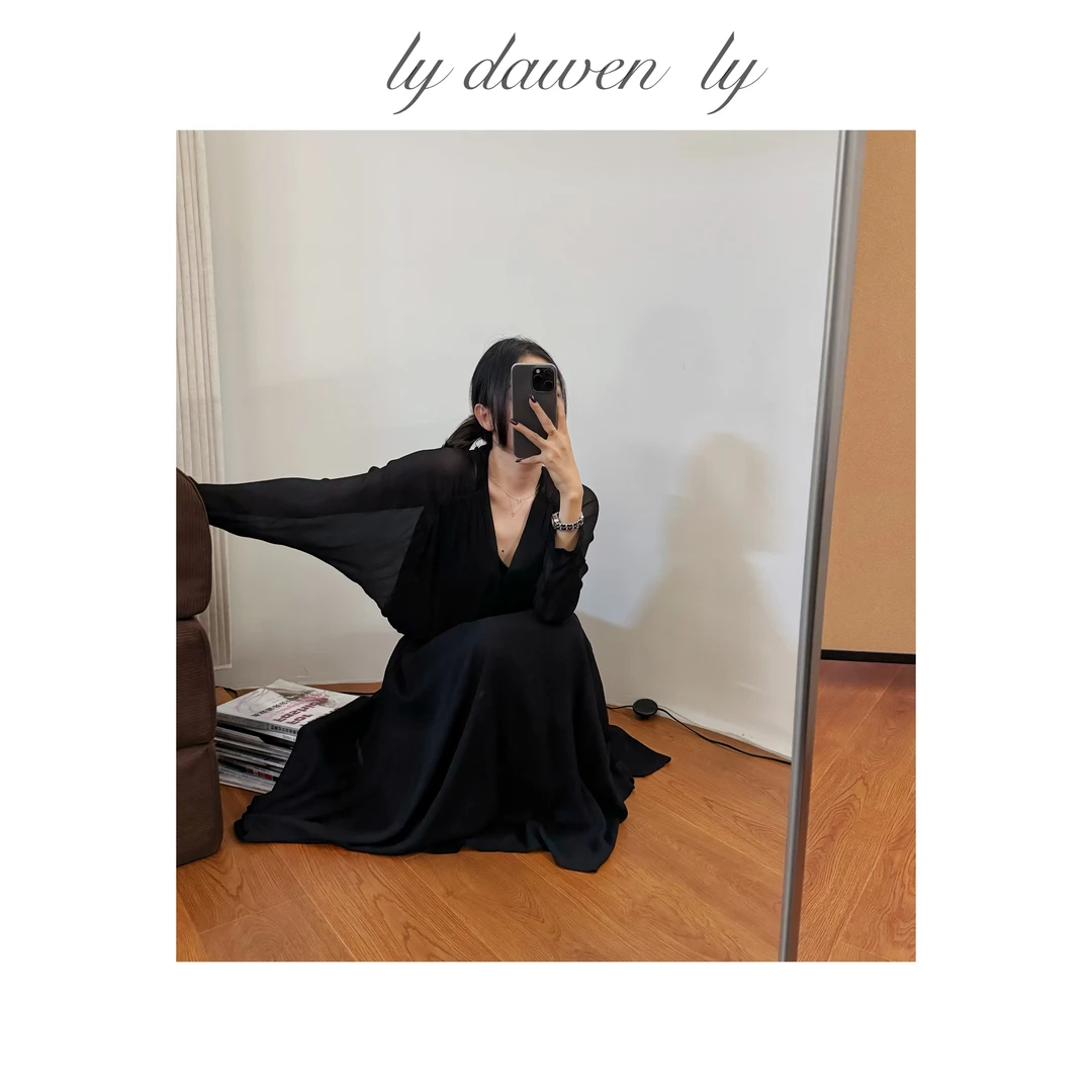 DAWEN  | 高级感气质V领连衣裙 K37#