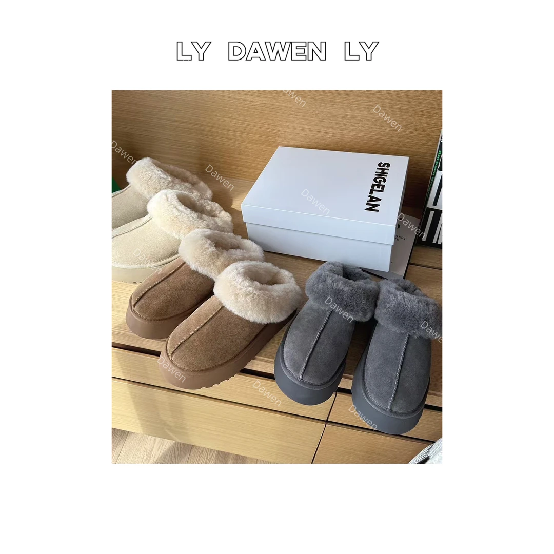 DAWEN  | 【非市场假皮毛】诗歌兰经典保暖皮毛一体雪地鞋 X154#