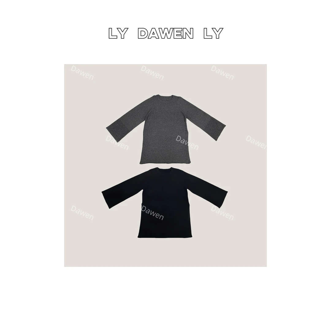 DAWEN  | 经典简约百搭侧开叉针织衫 K179#