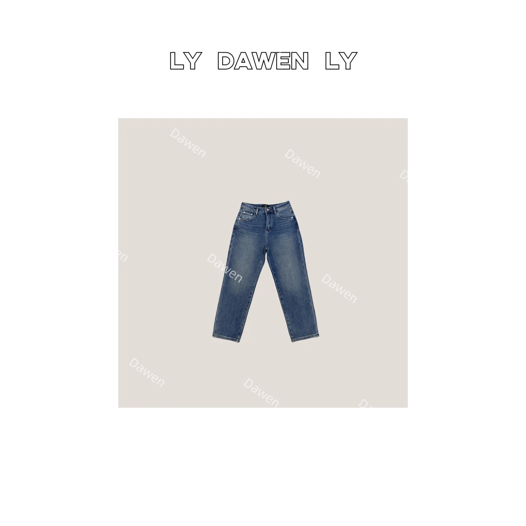 DAWEN  | 小个子简约显瘦九分锥子法棍牛仔裤（裤长87起） K401#